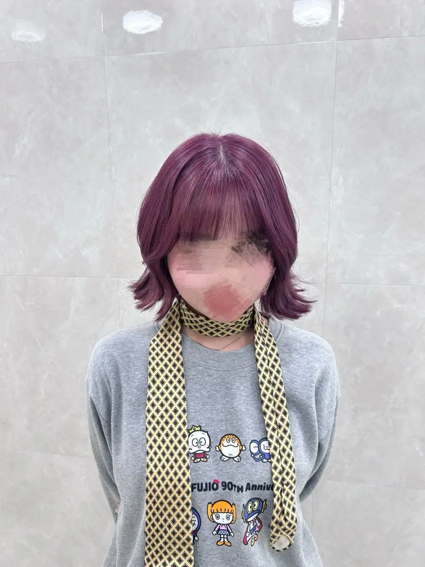 ショート ワンカラー/レイヤー 🩷モエのヘアスタイル