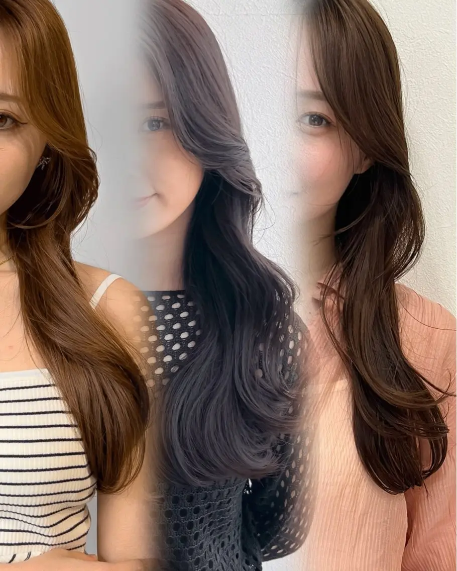 ロング ヘアカラー トリートメント 恵比寿韓国レイヤー× 艶透明感カラー大場のヘアスタイル