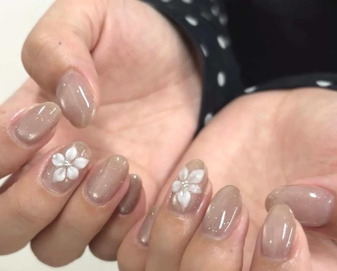 ネイル フラワーネイル ブライダルネイル STELLA川口店 yamazakiのネイルデザイン