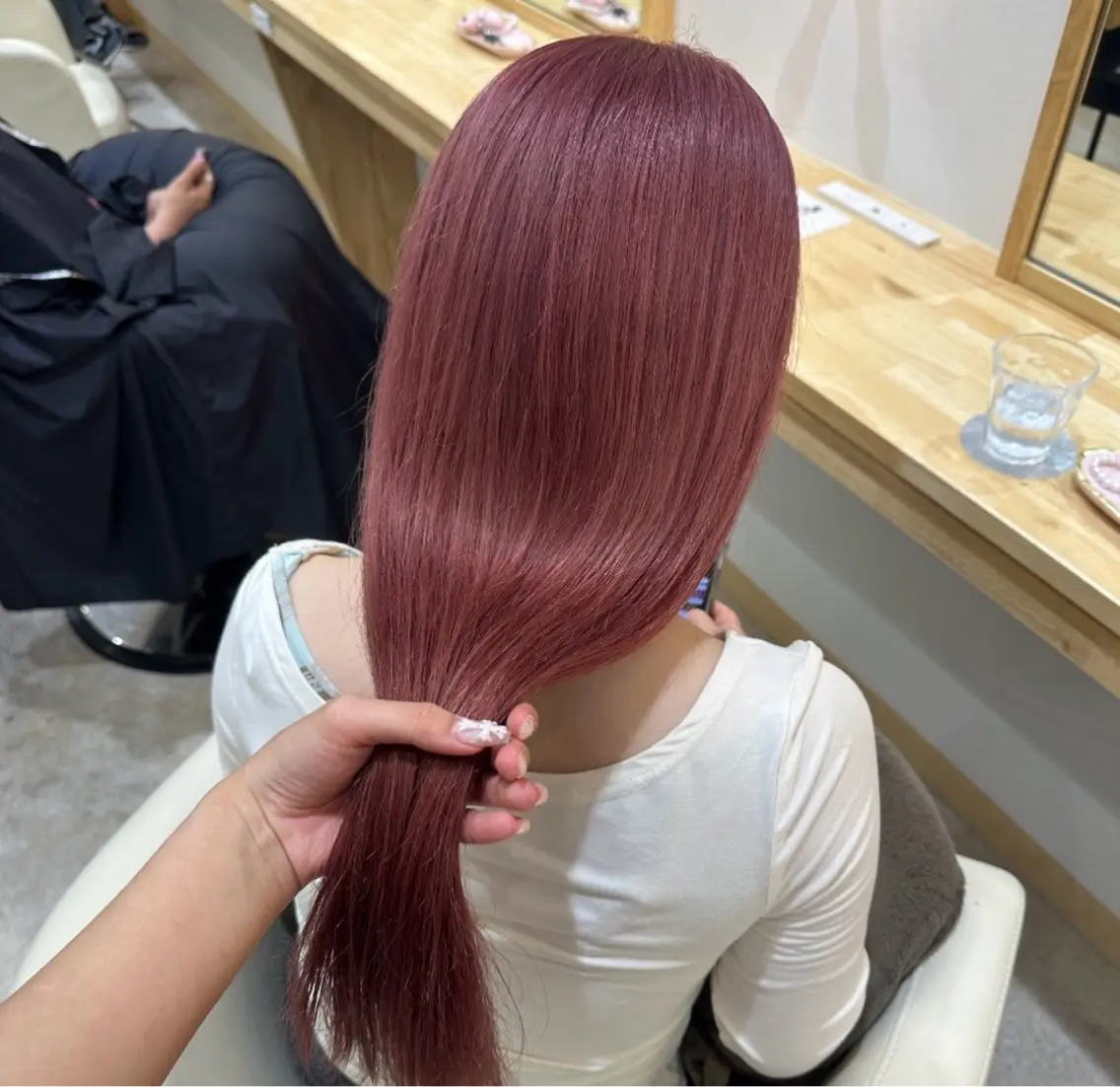 ロング カラー 淡い暖色カラー🩰 girly ♡ ノアのヘアスタイル
