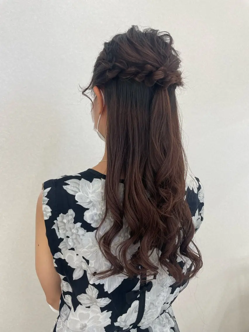 ロング ヘアアレンジ CARELLY Rukaのマツエク・マツパデザイン