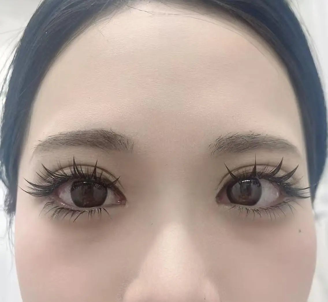 マツエク・マツパ 束感まつ毛 韓国風マツエク 下まつげエクステ ワンホンマツエク はる🎀ネイル& アイラッシュ🐈‍⬛のマツエク・マツパデザイン