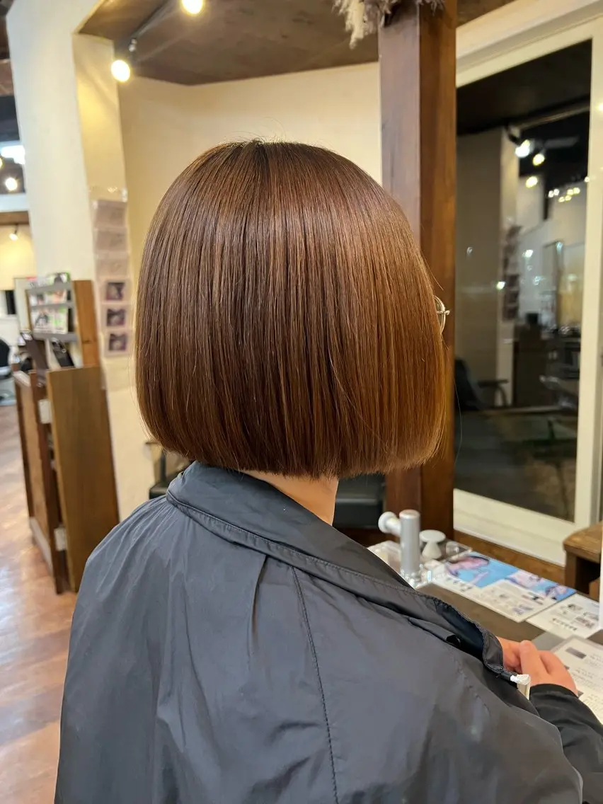 ショート ボブ 田中 愛音のヘアスタイル