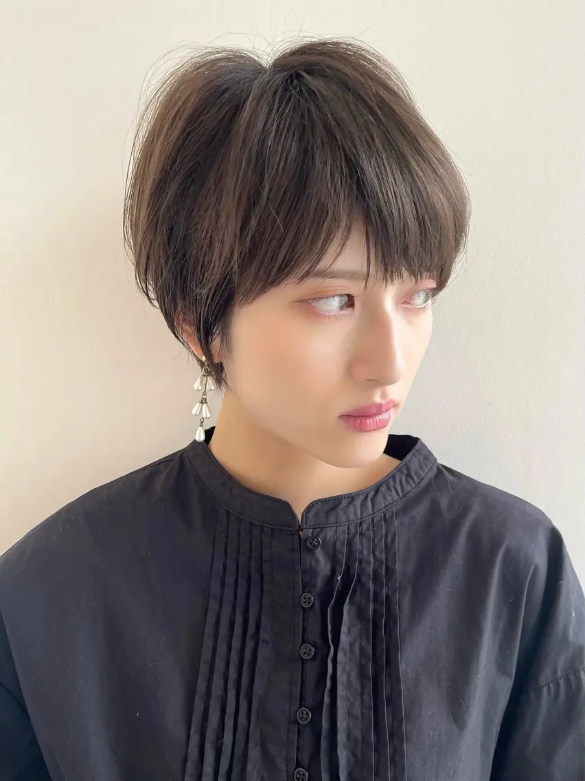 ショート 丸みショート イエローカラー 韓国風ヘア ショートヘア カット ショート・ボブ特化 mahoのその他イメージ