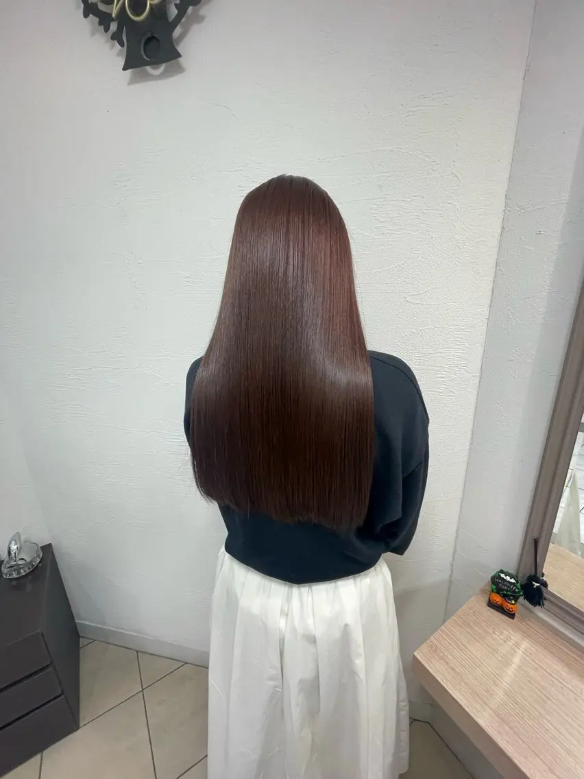 セミロング カラー ヘアカラー トリートメント 🍒Ash国立 阿部妃南🍒のヘアスタイル