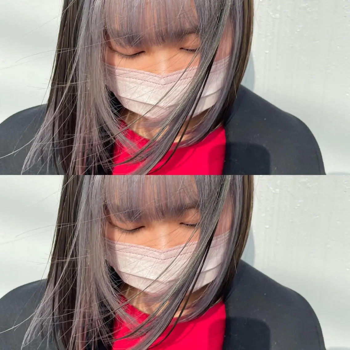 ミディアム カラー 💜ハイトーン💛 マジカルかいちゃんのヘアスタイル