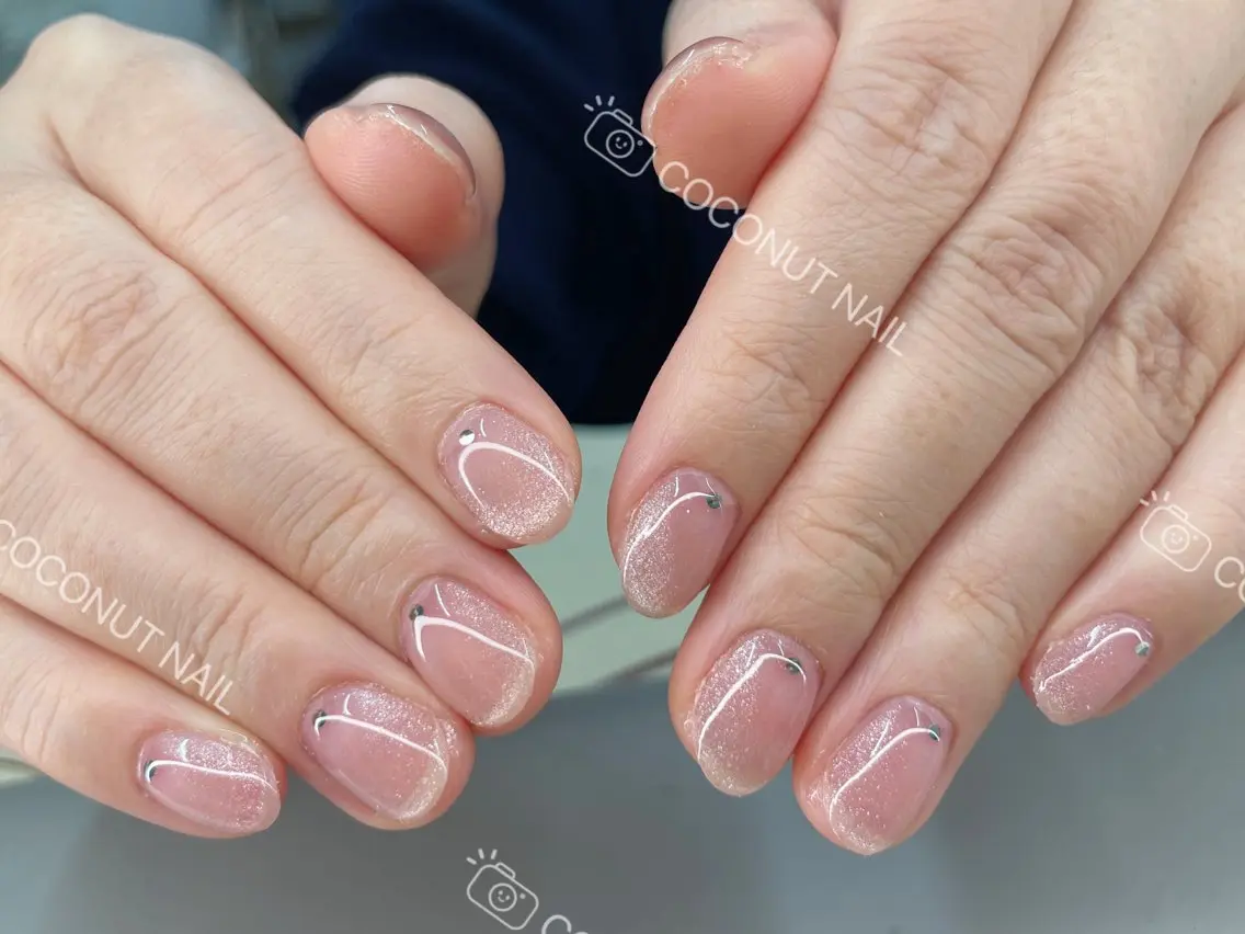 ネイル ハンドネイル 神田 ココナッツのネイルデザイン