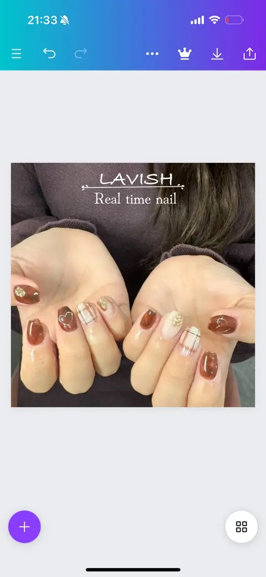 ネイル LAVISH 大和店 emi･:*+のネイルデザイン