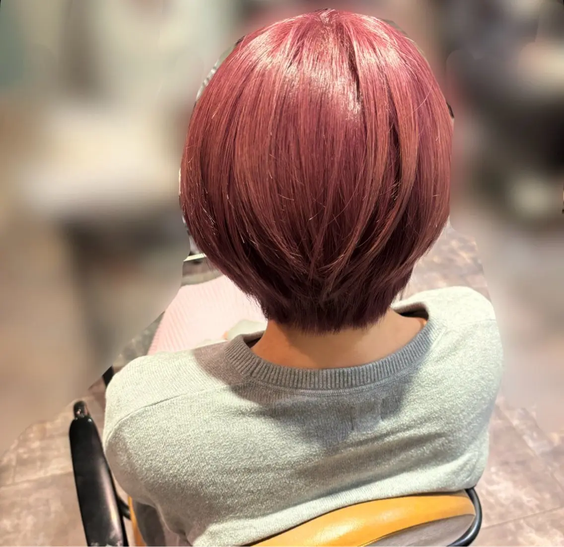 カラー ベージュカラー ピンクカラー ピンクベージュ Nakamura Ruruのヘアスタイル