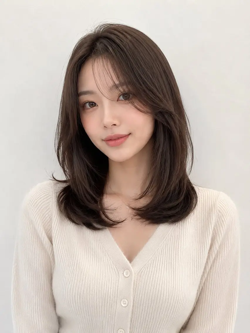ミディアム カラー カット ヘアカラー トリートメント モテ🤍トレンドヘア /新宿/ワカナのヘアスタイル