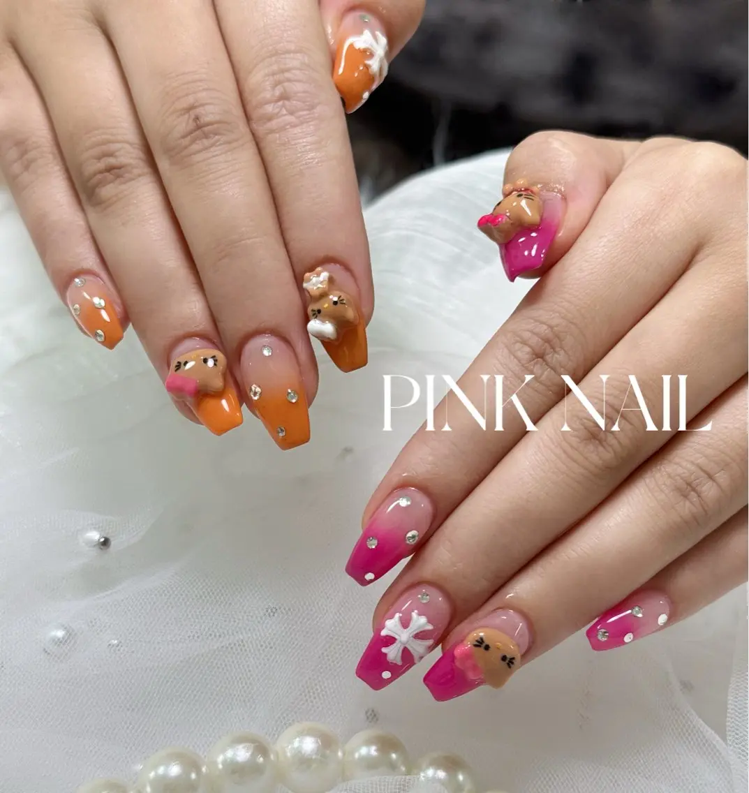 ネイル ハンドネイル pink nailのその他イメージ