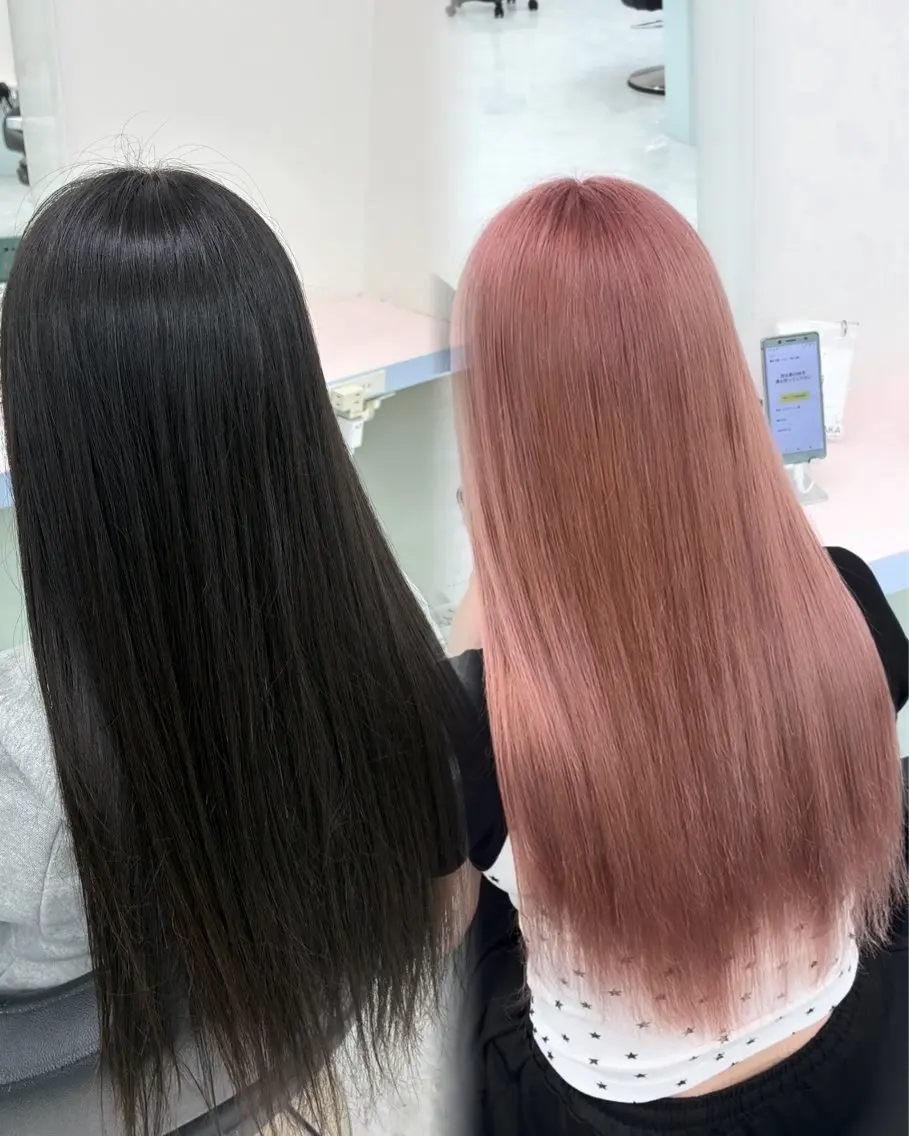 ロング ヘアカラー トリートメント かわいいモテカラー 🎀SAAKA🎀のヘアスタイル