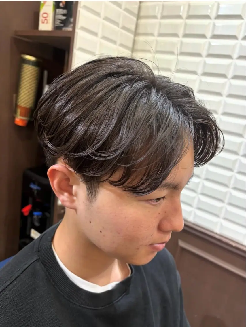 ショート メンズ メンズパーマ カット パーマ トリートメント ルピナス中田店長 山口大地のヘアスタイル