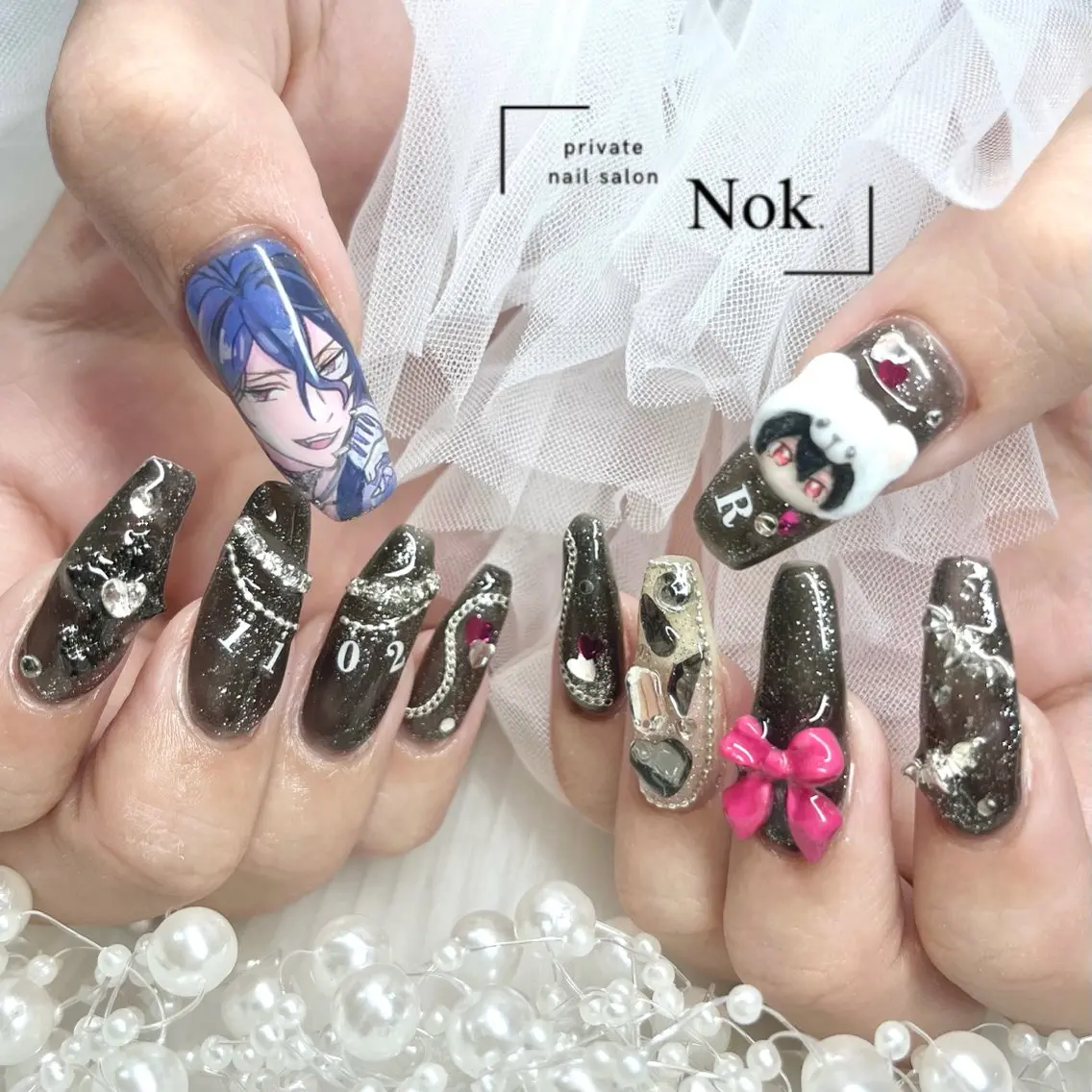 ネイル ハンドネイル 池袋痛ネイル Nok. 渡辺のネイルデザイン