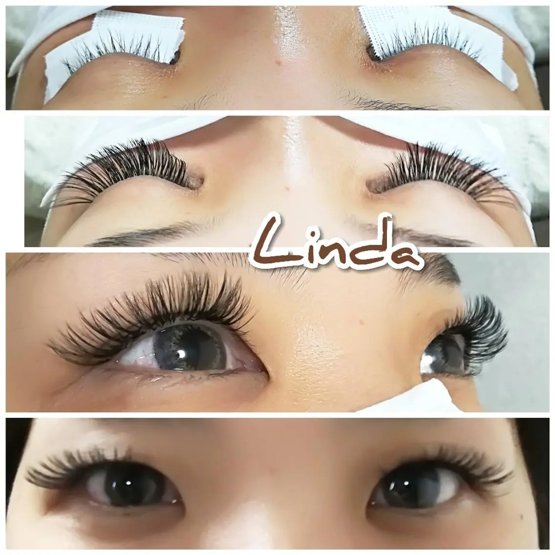 マツエク・マツパ 付け放題 ボリュームラッシュ linda lashesのマツエク・マツパデザイン