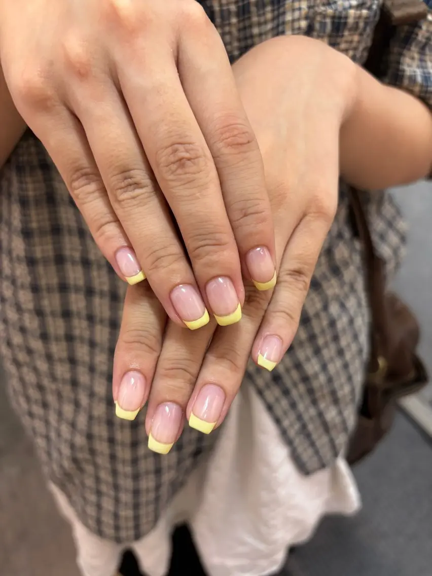 【オフ込み】フレンチ🎀(パラジェル使用)(ウォーターケア)(現金のみ)の写真