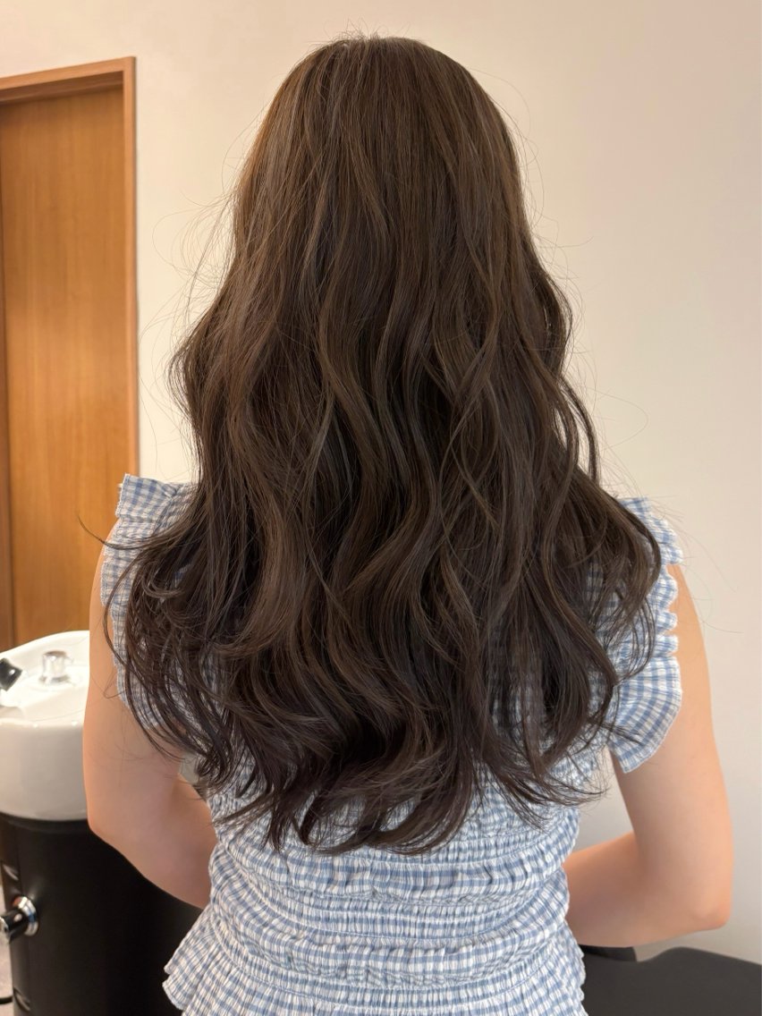 ロング ハイライト カット ヘアカラー トリートメント 透明感color🍀 Kurumiのヘアスタイル