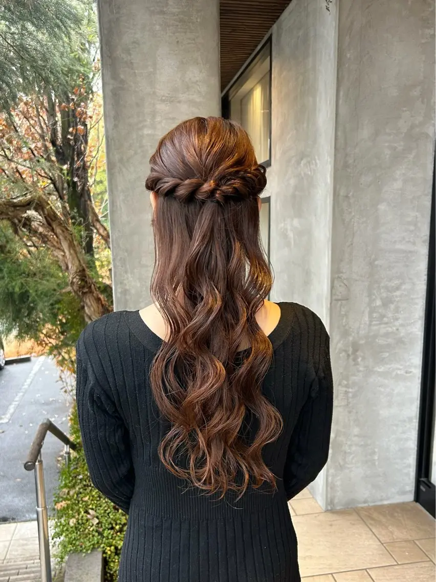 ロング ヘアアレンジ ヘアセット lapis / soraのヘアスタイル