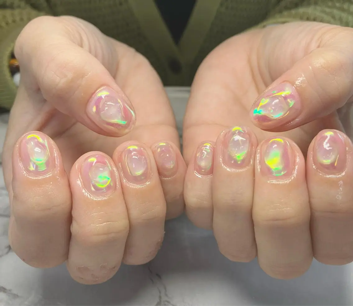 人気No.1✨うるうる氷ネイル🧊当店でしかできない圧倒的かわいいをお試しください🫶🏻の写真