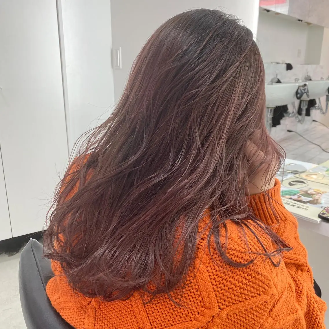 ロング カラー カット ヘアカラー トリートメント 海外デザイン🇺🇸 石渡諒太のヘアスタイル