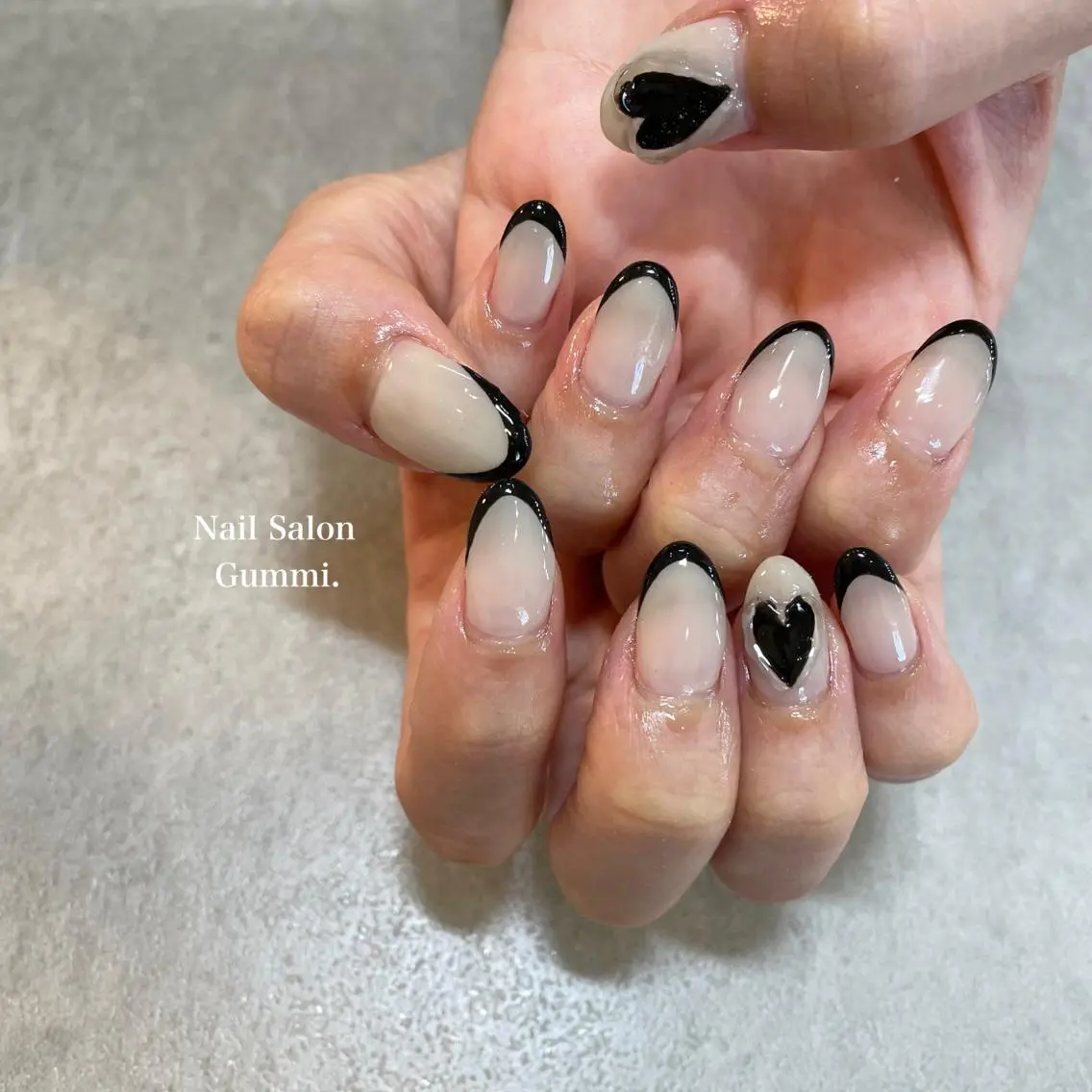 ネイル ハート 韓国ネイル Nail Salon Gummi.のネイルデザイン
