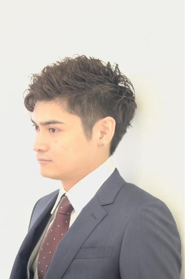◆メンズプラン◆【カット＋ロイヤルカラー＋炭酸シャンプー+眉カット】の写真