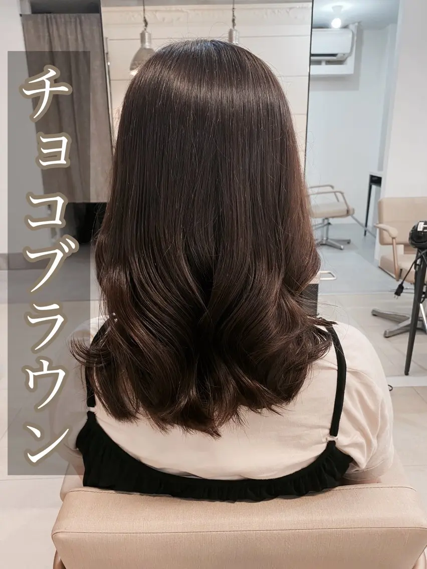 ロング カラー パーマ ヘアアレンジ ブラウンカラー ヘアカラー トリートメント Hiroshi ヒロシのヘアスタイル