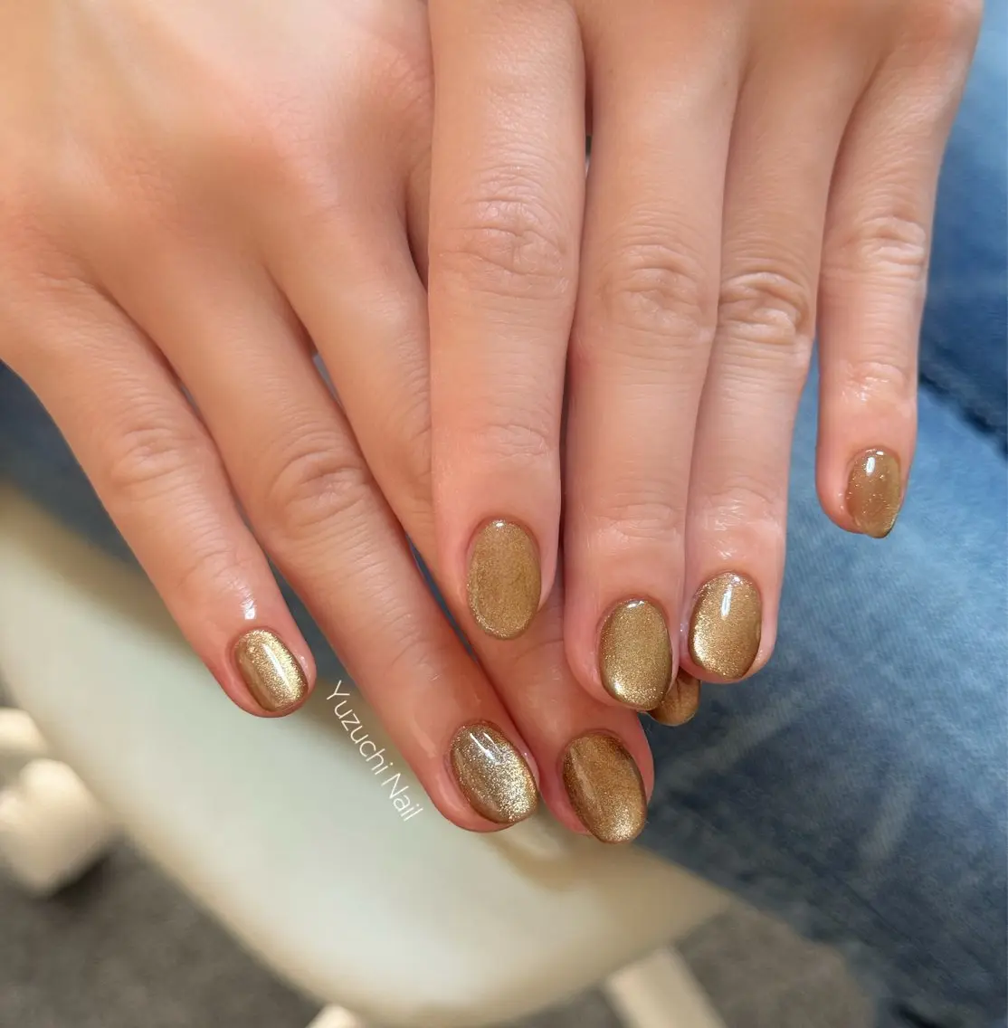 ネイル チークネイル ドット キラキラネイル 韓国ネイル レース ハンドネイル ハンドケア Yuzuchi Nailのネイルデザイン