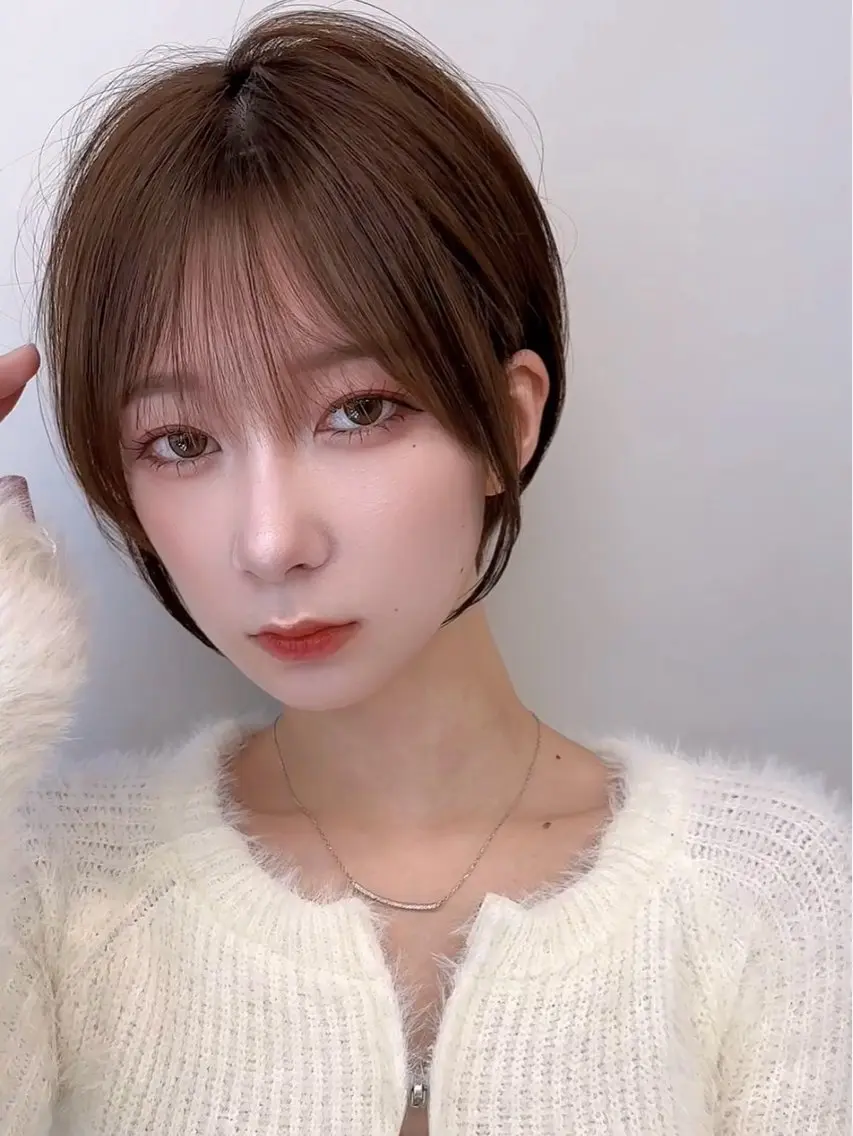 ショート レイヤーカット🎀× 韓国風🇰🇷正源のヘアスタイル