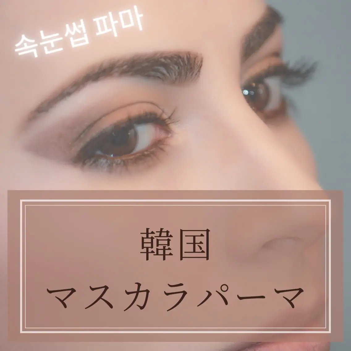 Jr担当⚜️【マスカラパーマ🇰🇷】パーマ＋BLACKティントコーティング💕4,500円の写真