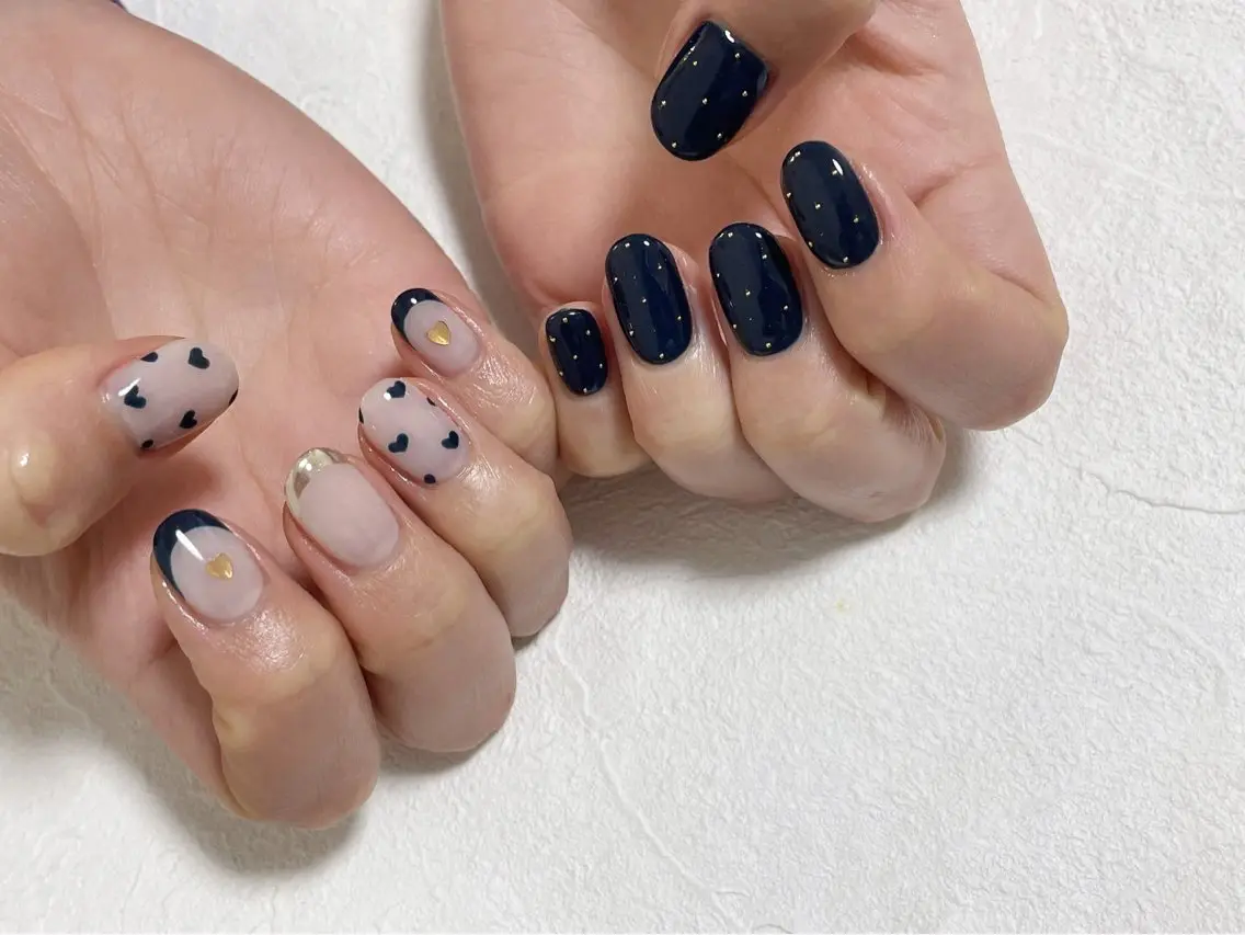 ネイル ジェルネイル マグネットネイル パラジェル バレンタイン ワンホンネイル kiki nail &brow二子玉川の眉毛・アイブロウイメージ
