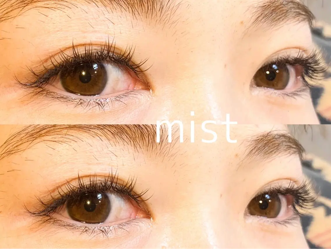 マツエク・マツパ カラーマツエク ナチュラル マツエク mist AYA 🏝️eyelashのマツエク・マツパデザイン