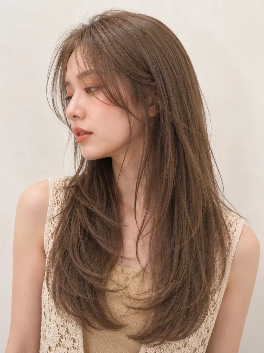 ロング ヘアカラー トリートメント début / みやびのヘアスタイル