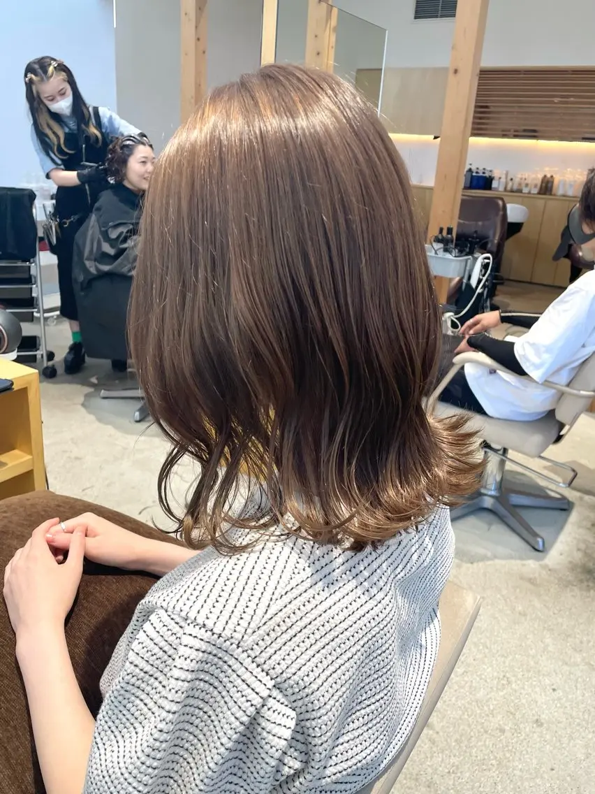 カラー ベージュカラー 中田 大雅のヘアスタイル