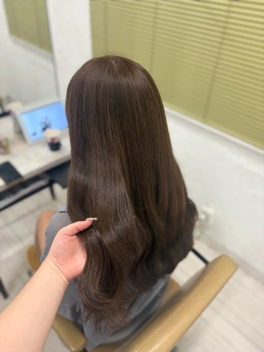 ロング カラー カット ヘアカラー トリートメント 暖色系カラー/ピンク Ririi🎀のヘアスタイル