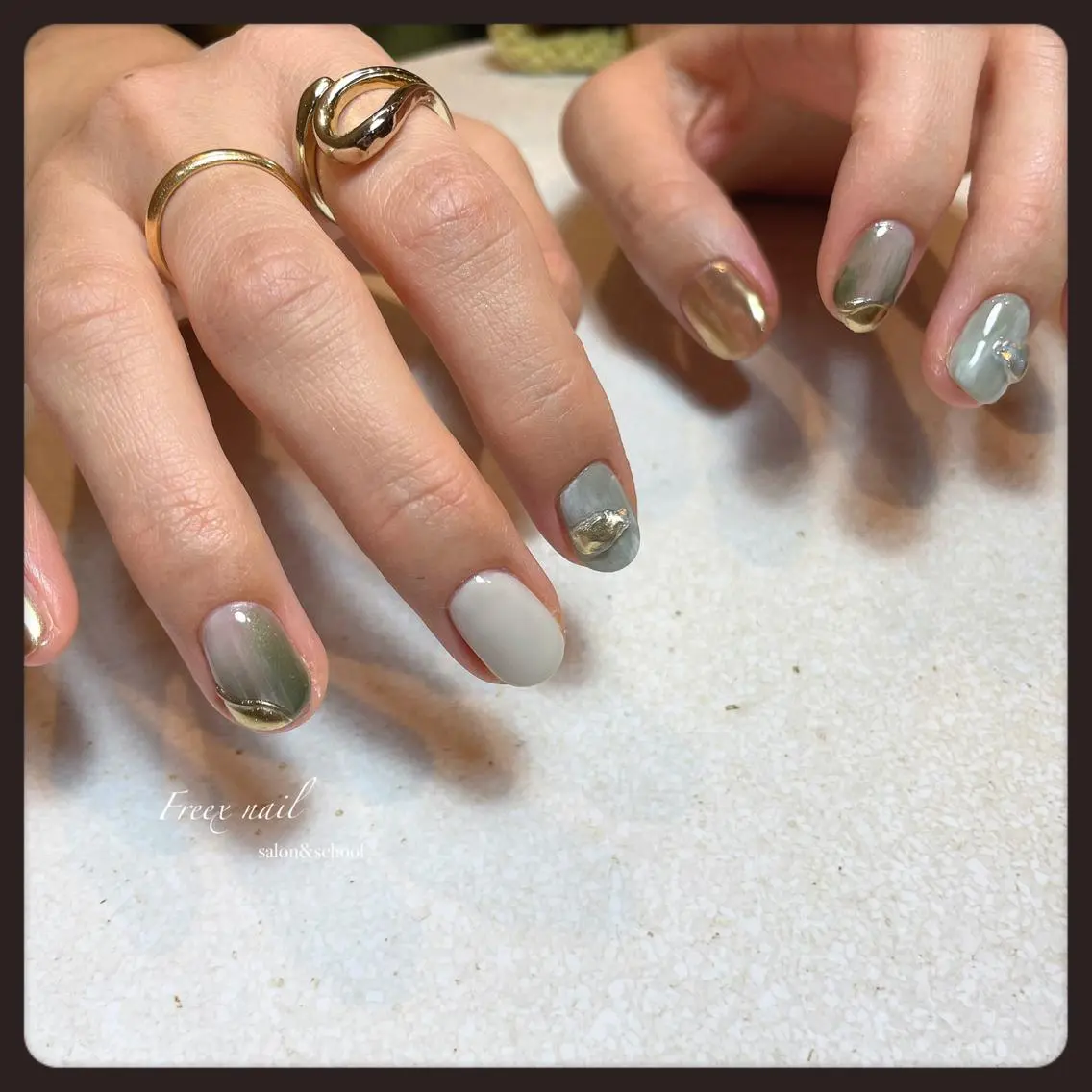 ネイル ニュアンスネイル ハンドネイル ハンドケア freex nail /ニュアンス/個性派のネイルデザイン