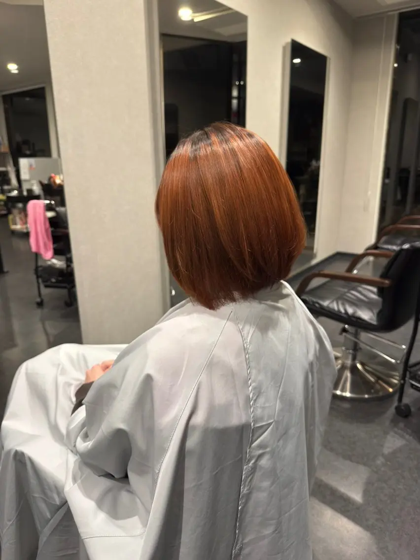 ミディアム 髪質改善⚡️カラー 🍀武久 誠🍀のヘアスタイル