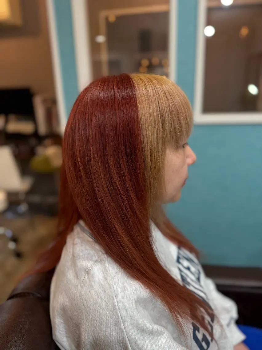 ロング カラー ブリーチ デザインカラー 樋口 まさみのヘアスタイル