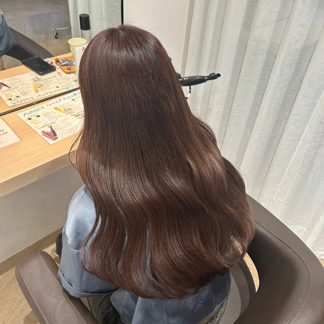 ロング カラー カット ヘアカラー トリートメント 砂野 真璃奈のヘアスタイル