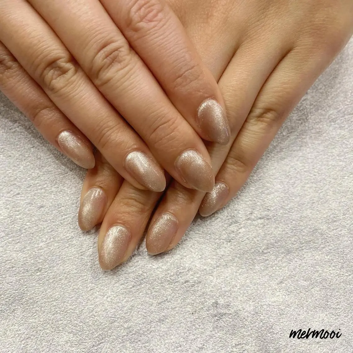 ネイル 氷ネイル・うるうるネイル キラキラネイル マグネットネイル マットネイル ニュアンスネイル mermooi nailのネイルデザイン