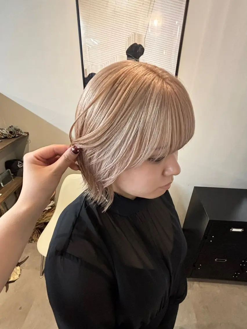 カラー ブロンド 外国人風カラー ヘアカラー HIGA 🐾のヘアスタイル