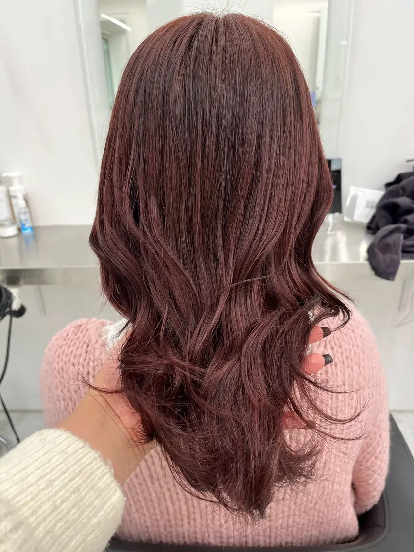 セミロング カラー ヘアアレンジ ヘアカラー トリートメント 愛されカラー🩷 はるなのヘアスタイル