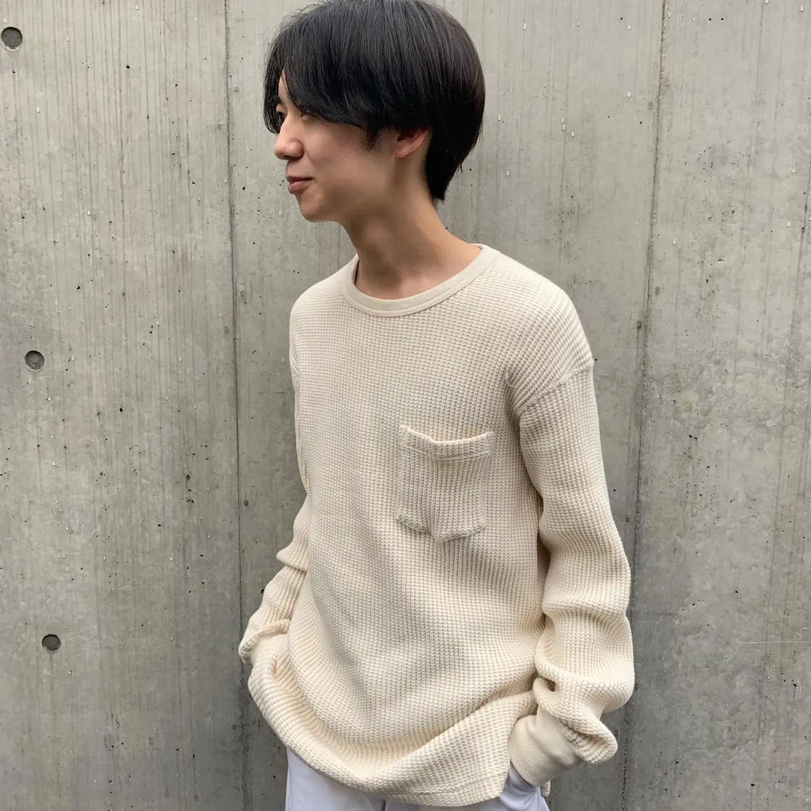 メンズ センターパート マッシュ チバ タクミのヘアスタイル