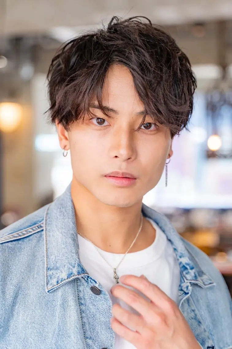 ショート カラー パーマ メンズ ヘアアレンジ カット パーマ トリートメント 【毛流れヘア】 人気No.1/ユウキのヘアスタイル