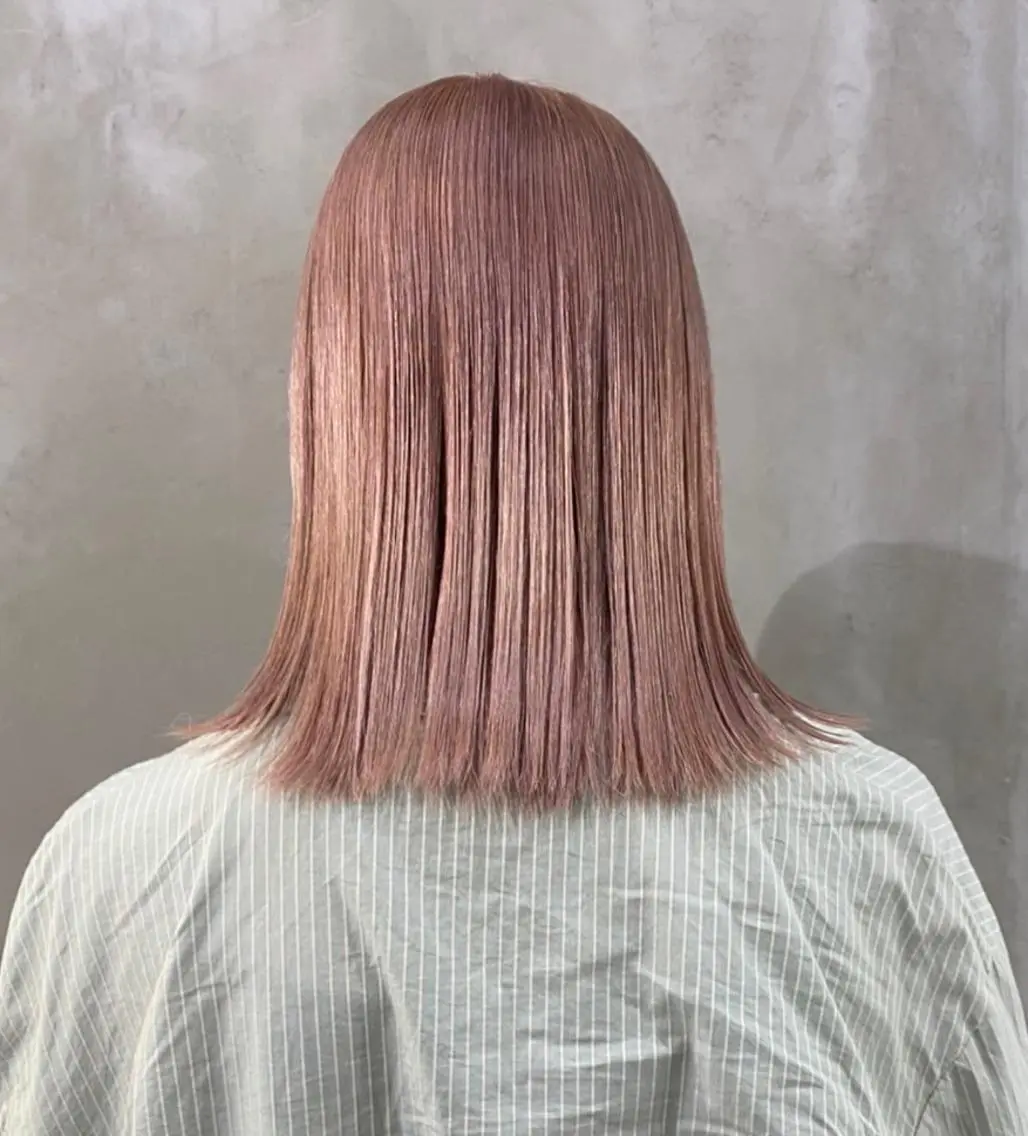 カラー ヘアカラー パーマ 縮毛矯正 トリートメント ヘッドスパ レン🎨ハイトーン× エクステ🎨渋谷のヘアスタイル