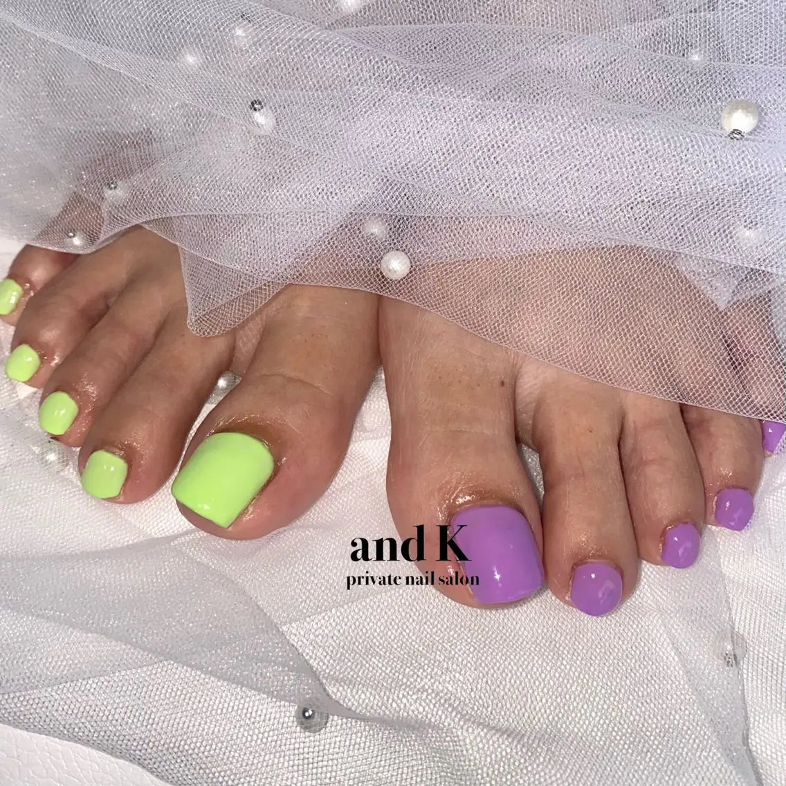 ネイル ワンカラーネイル andK nail salonのネイルデザイン