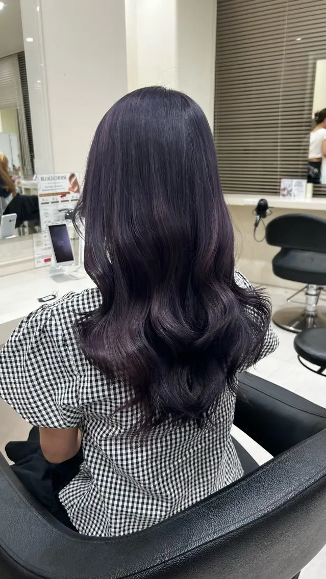 セミロング カラー ヘアアレンジ ヘアカラー 韓国レイヤー&ピンク 艶髪🩶maikoのヘアスタイル