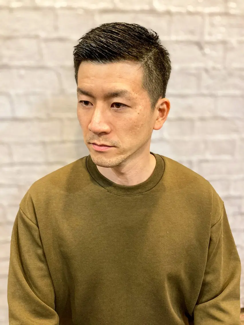ショート メンズ カット ヘアカラー お客様満足度NO.1 小林真弥のヘアスタイル