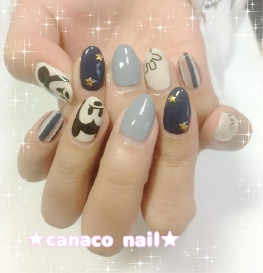 ネイル アートネイル ジェルネイル パラジェル ストーンネイル ベテランネイル cnc nailのネイルデザイン