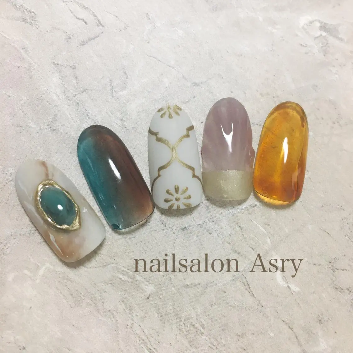 ネイル アートネイル nailsalon Asryのネイルデザイン
